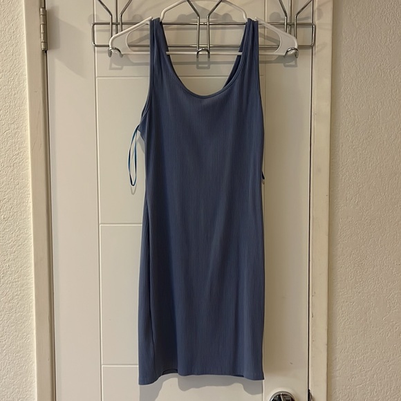 Love Tree Periwinkle Ribbed Bodycon Mini Dress - Picture 3 of 3